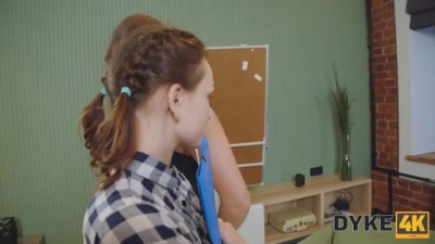 Hot Office Babes Get Naughty with Toys and Pussy Licking