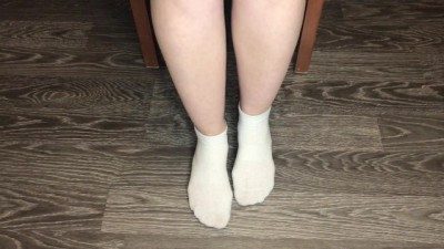 After-Study Sock & Feet Tease from Naughty Schoolgirl
