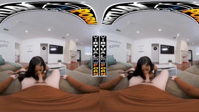 Steamy POV with Horny Stepmom's Big Black Ass