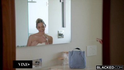 BLACKED Naughty Little Blonde Khloe Kapri Fucks Bestie's Man On The Down Low